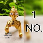 COOPTIC Bal Laddu Gopal Thakur Ji Metal Idol For Home Temple(LADDU-GOPAL-1NO. )