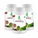Mint Veda Saw Palmetto Capsules for Prostate Health and Hair Growth || 60 Capsules Pack of 3