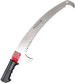 AASONS Pruning Saw With Pole Fixing Slot | Curved Blade Hand Saw | Professional Tree Saw With Hook Rust Resistance Sharp Teeth Blades | With Rubber Grip Handle Long Reach Tree Branch Cutter 23inch
