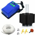 COLOURFUL - Dual Outlet Aquarium Air Pump, Fish Tank Aerator with Accessories, Quiet Oxygen Pump for Large Size Tank | Suitable to 100L to 300L | AP-500 (2 Way, Combo - 2)