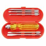 Spartan BS-01 5-Pieces Screwdriver Kit/Screwdriver For Multipurpose Application (S-6, Yellow)