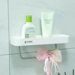 Kuber Industries White Polyvinyl Chloride Kitchen Organizer With Towel Hanger