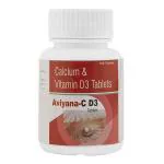 Aviyana Healthcare CD3 | Calcium 500 mg & Vitamin D3 250 IU | for Healthy Bones | Strong Muscles | Boosts Immunity & Calcium Absorption | Vitamin D | For Men & Women