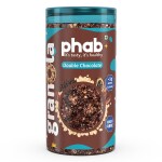 Phab - Granola Cereals Double Chocolate | Breakfast Cereals with High Fiber, No Preservatives, less than 1g added sugar