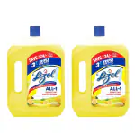 Lizol Disinfectant Surface Cleaner - 2 L (Pack of 2,Citrus) Citrus (2 x 2 L)