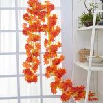 Bs Amor Orange Artificial Creeper Wall Hanging (5 String)