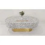Afasana Handicrafts Handmade Bone Inlay Oval Coffee Table, Bone Inlay Furniture,
