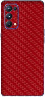 Orgic India Oppo Reno 5 Pro Carbon Red Mobile Skin