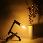 Velgo Hub Pvc Table Intresting Lamp Table Lamp (33 Cm, Black)