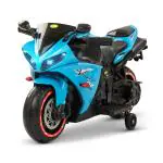 Baybee R7 Rechargeable Battery Operated Bike for Kids | Ride on Toy Baby Bike with LED Light & Music | Kids Bike Racing Battery Bike | Electric Bike for Kids to Drive 1 to 3 Years Boys Girl (Sky Blue)