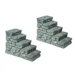 Wonderland Grey Stairs Miniature - 10.0 x 5.0 cms (Set of 2)
