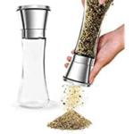 Skofri Glass Salt And Pepper Grinder Set