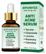 Amueroz Anti Acne serum and Pimple/Acne prone removal serum | Clears scar & Dark Spots |Tea Tree - 15 ml
