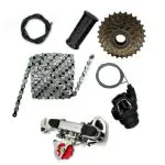 XEZON 6 Speed Gear Set for Cycles With Derailleur Freewheel 116 Link Chain Bicycle 6 Speed Gear Set