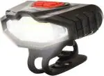 Inditradition Bicycle Super Bright COB Headlight | 45 Lumens 3 Mode Flash with Red Warning Indicators (Rechargeable)