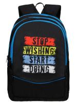 AUXTER DELUXE SWSD Black Polyester Casual School College casual Backpack with laptop compartment 35 L