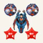 SPECIALYOU.IN Superman Birthday Decorations items for Boy, Avengers Theme Birthday Decoration for Boy with Metallic balloons for Decoration,Birthday Balloons for Decoration, foil balloons - 5 pc