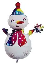 My Party Suppliers Merry Christmas Snowman Xmas Theme Foil Balloon