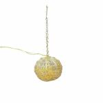 Apka Mart The Online Shop Golden Iron Handcrafted Ball T Light Holder - 12 Inch