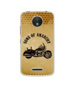 Casotec Rock the Music Pattern Design Printed Silicon Soft TPU Back Case Cover for Motorola Moto C Plus