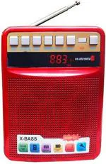 BEERTECH...GET THE BEST TECH...GET THE BEST TECH NX BS109FM Portable Tooth Music Player FM Radio Supports USB, AUX And SD Card FM Radio (Red)