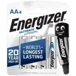 Energizer Primary Lithium Batteries Ultimate AA (Pack of 4)