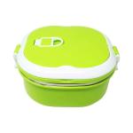 Parteet Insulated Green Plastic and Stainless Steel Lunch Boxes with Spoon 800 ml