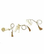 KALARAMBH Gandhiji Gold Metal Set For Collectible Handicraft Art By BHARATHAAT