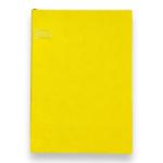 SAMVARDHAN PU Leather Soft Cover 80GSM Ruled Office Diary/Journal/Notebbok with100 Sheets for Business Office Daily Use (Pack of 1, Yellow)
