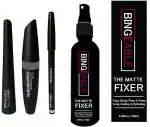 BINGEABLE...ENJOY THE DIFFERENCE Eyeliner Mascara And Eyebrow Pencil Makeup Fixer Spray (Set Of 2)