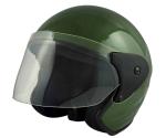 Sage Square Deltz Two Wheeler (ISI Marked) Helmet for Men, Women (S - S, Green Glossy)