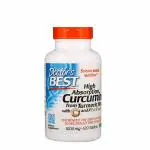 Doctor's Best High Absorption Curcumin from Turmeric Root with Curcumin Complex and BioPerine, 1,000 mg, 120 Tablets