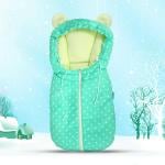 Unibee Green Mickey 3 in 1 Cotton Baby Carry Bed Cum Sleeping Bag (0-8 Months)