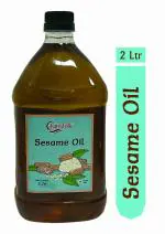 Kinsfolk Cold Pressed Gingelly/Sesame Oil ( Virgin, Chekku/Ghani) Sesame Oil Can - 2 Ltr