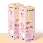 Glamycose Cottony And Ultra Soft Santary Pads ( L-Size 10 pieces) (Pack of 2 ) | Anti Bacterial | Rash Free | High Absorbency| Toxin - Free | Organic Cotton Pads | Dermatologically Tested Sanitary Pads For Women Or Girl | 10 Pad (Pack of 2 )