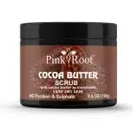 Pink Root Cocoa Butter Scrub Leaves Skin Clear and Radiant Stearic Acid 100 g