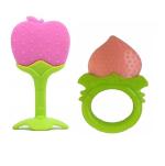 Gilli Shopee Multicolor Bpa Free Fruit Shape Teether Combo For Baby (3 - 6 And 6 -12 Months) Pack Of 2