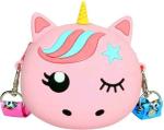 EITHEO Crossbody Kids Girl's Unicorn Fuzzy Sling Bag Shoulder Messenger Side Small Bag | Coin wallet purse party zipper pocket Travel Bag Assorted