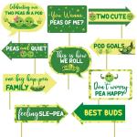 Festiko 10 Pieces Green Peas Ds Birthday Theme Photo Booth Props For Kids, Theme Birthday Party PhotoBooth Props And PhotoBooth Of Different Birthday Themes (Green Peas 2 Birthday Props)
