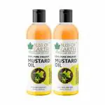 Bliss of Earth Organic Mustard Oil For Hair Growth & Baby Massage (2x100ML)