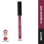 Iba Festa Transfer-Proof Matte Liquid Lipstick Shade - 10 Mauve Hue, 5ml | Non-Sticky and Non-Drying | Highly Pigmented, Long Lasting, Smudge Proof & Light Weight | 100% Vegan & Cruelty-Free