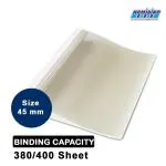 Namibind 25 Pcs Thermal Binding Cover For Book Binding, Transparent Thermal Binding Cover, Presentation Cover (45mm)