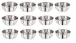 NEELAM Stainless Steel 6.5 22G Prem Vati, 300 ml, Silver, Set of 12 Stainless Steel Vegetable Bowl (Silver, Pack of 12)