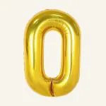 SPECIALYOU.IN Zero number gold Foil Balloons, Reusable Balloons For Birthday Decoration of Friend, Boys & Girl, Birthday decoration items.