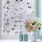 A1 Decor 3D Vinyl Self Adhesive Window Films for Glass Privacy Frosted Glass Films Decorative Window Glass Sticker Home/Office Glass/ Bathroom/ Living Room- (12x84 Inchs)