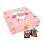 Chocoloony Romantic Anniversary 16 Assorted Luxury Milk Chocolate Gift for Wife /Husband