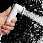 Imaashi Toilet Hand Shower Jet Spray Health Faucets - Complete Set with Shower Hose and Wall Stand White