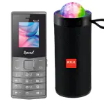 Royal Mobisol 4g Basic Keypad Mobile Phone, Bluetooth, Wireless FM Radio, 1050mah Big Battery, Feature Phone With Wireless Bluetooth Portable Speaker, DJ Disco Lights, Crystal Clear Sound Quality, Deep Bass