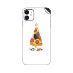 GADGETSWRAP Printed Vinyl Skin Sticker for Apple iPhone 11 - Funny Pizza Christmas Tree