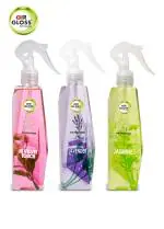 Air Gloss Air Freshener Velvet Touch, Lavender & Jasmine Spray For Room, Car with Long-Lasting Fragrance (Pack of 3, 250ml Each)